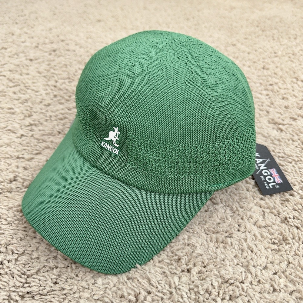 Kangol Hat Tropic Ventair Spacecap Turf Green Size S Unisex Baseball Cap NWT